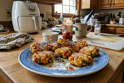 Air Fryer Corn Fritters