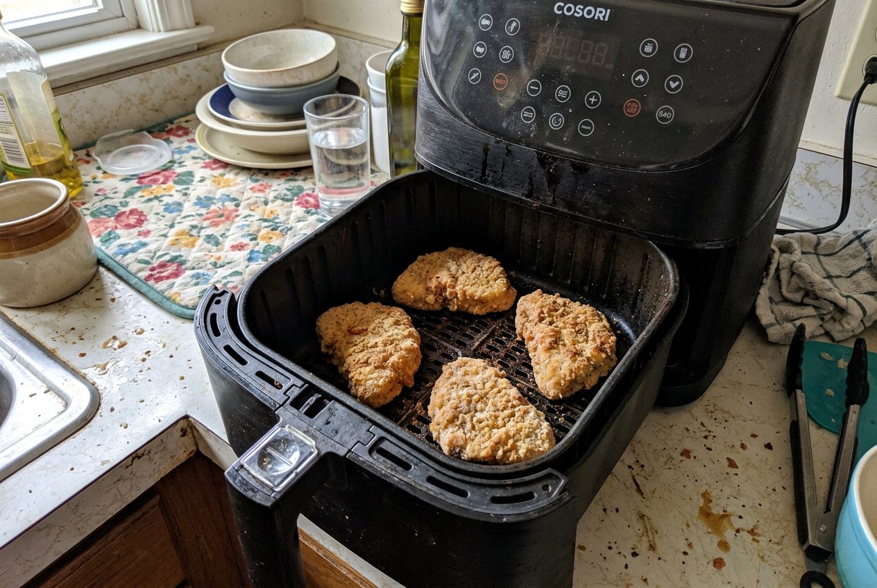 Frozen Chicken Cordon Bleu in the Air Fryer