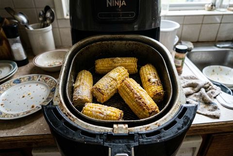 Frozen Corn on the Cob in the Air Fryer