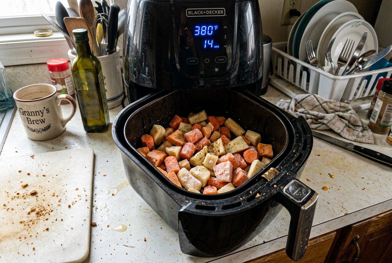 Frozen Root Vegetables in the Air Fryer