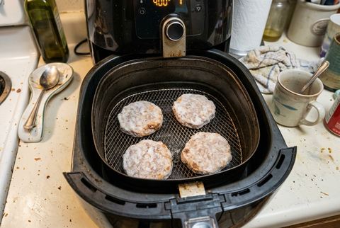 Frozen Sausage Patties in the Air Fryer
