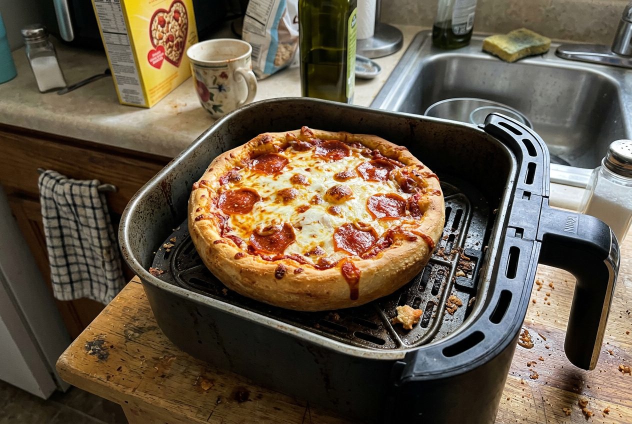 Red Baron Deep Dish Pizza in the Air Fryer