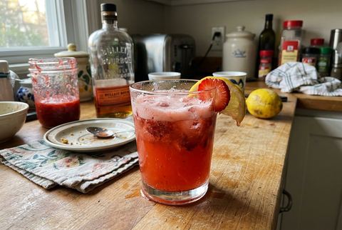 Strawberry Whiskey Sour